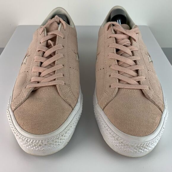 Converse Women’s Dusk Pink Suede One Star Pro Low Lace up Sneakers Shoes Size 14 - Picture 4 of 9